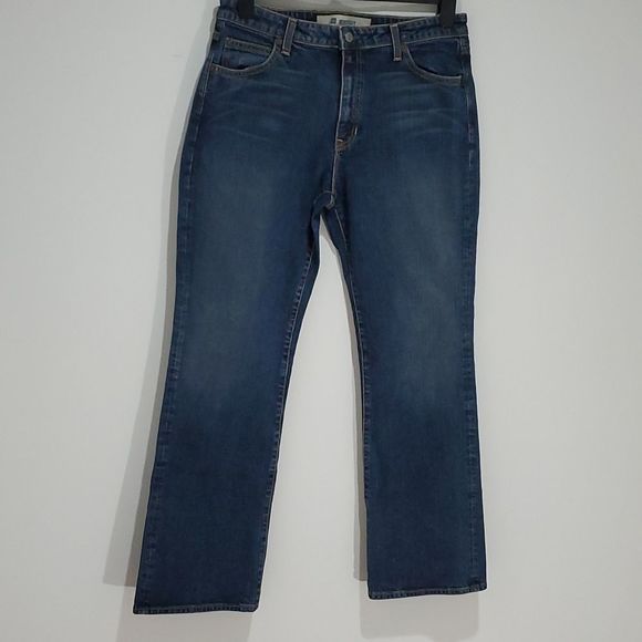GAP dark wash 32x31 stretch size 14 boot cut jeans - Picture 3 of 8